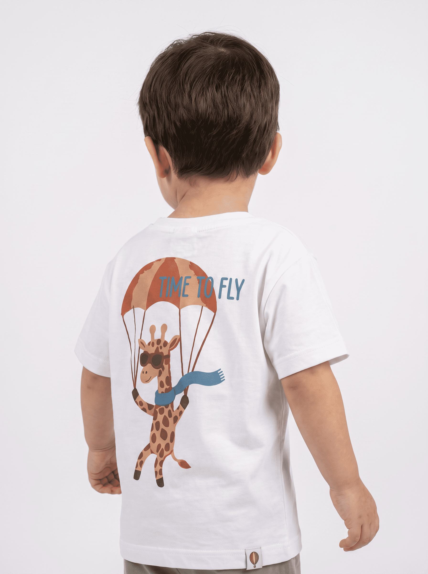 T-shirt Blanc-Girafe Savane - vue 4