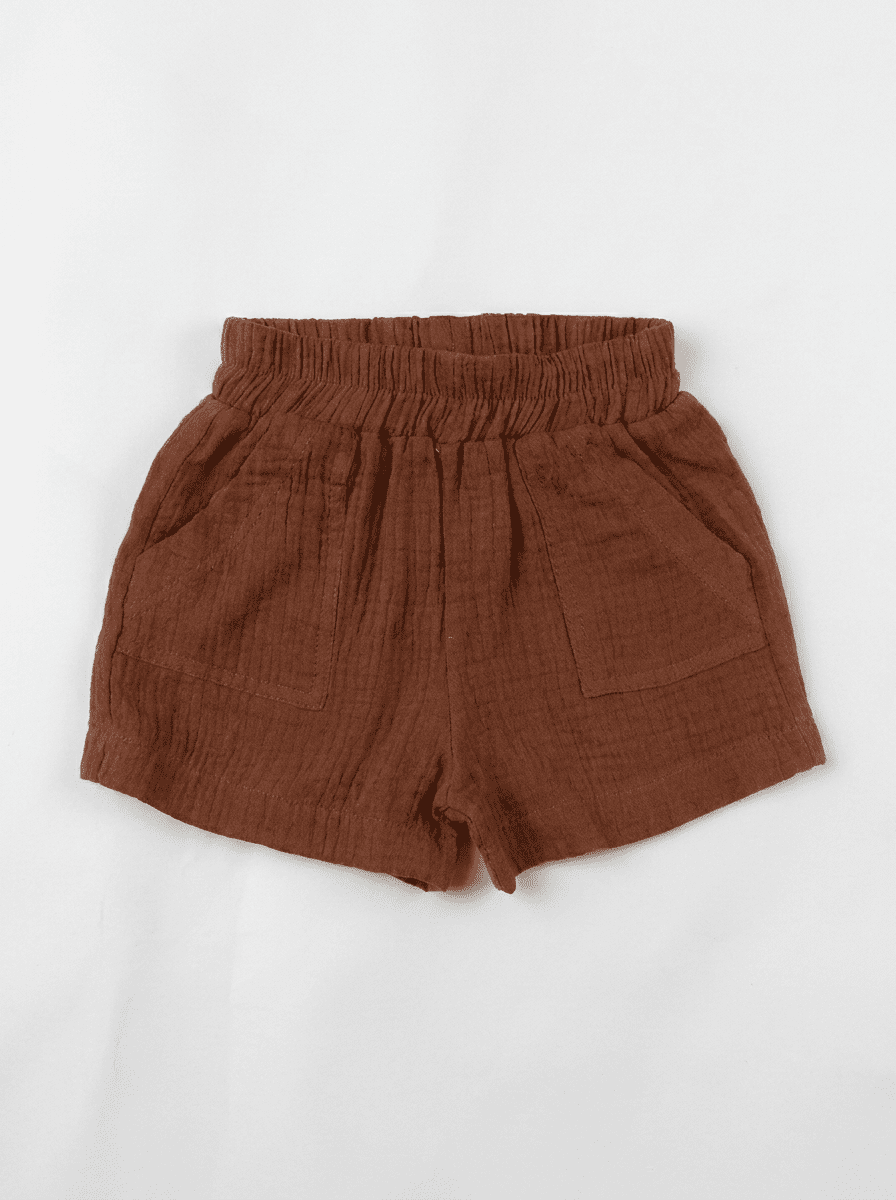 Short Sienna-Marron terracotta