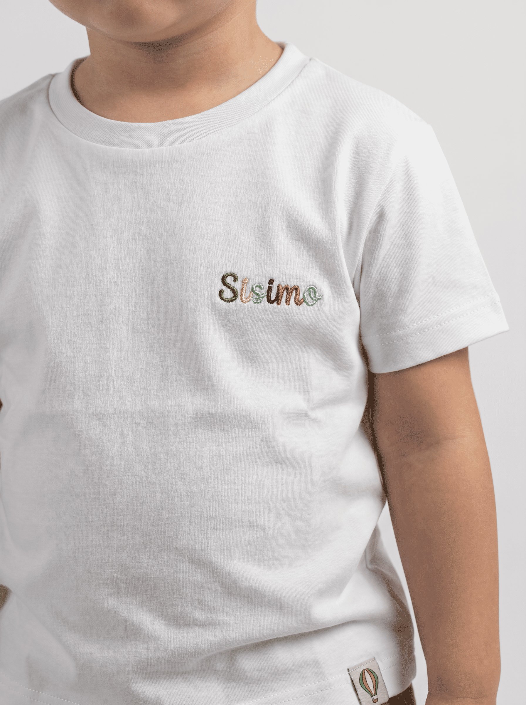 T-shirt Blanc-Girafe Savane
