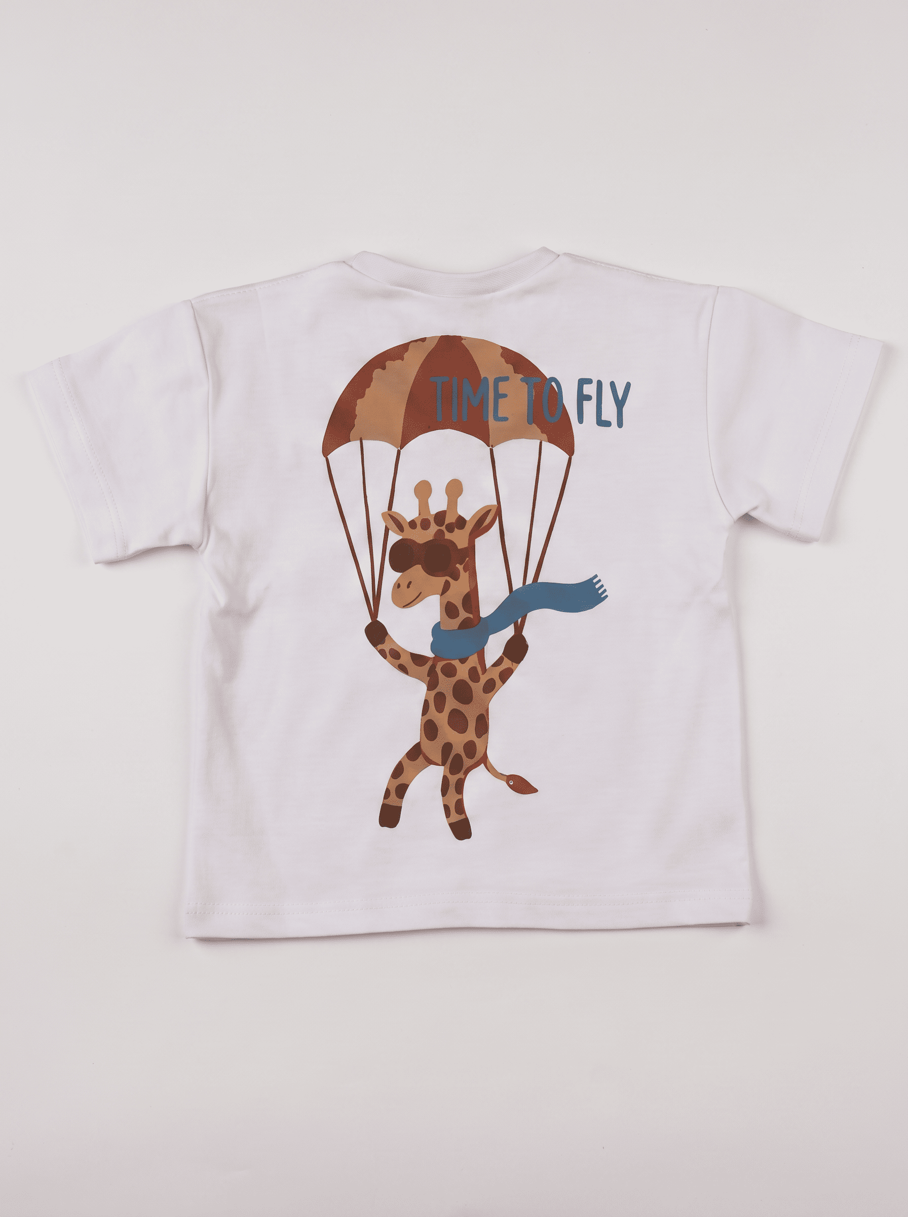 T-shirt Blanc-Girafe Savane - vue 3