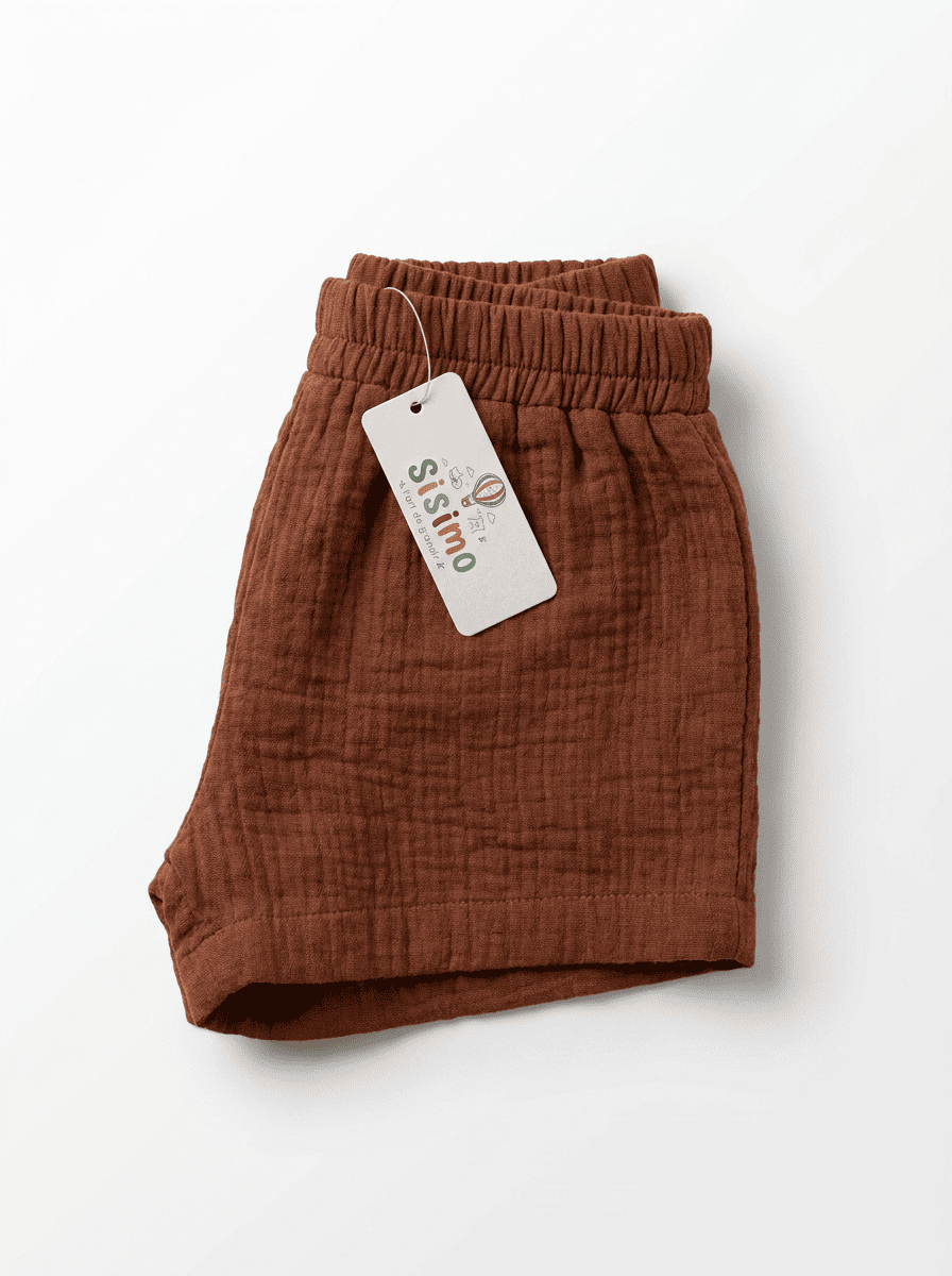 Short Sienna-Marron terracotta - vue 4