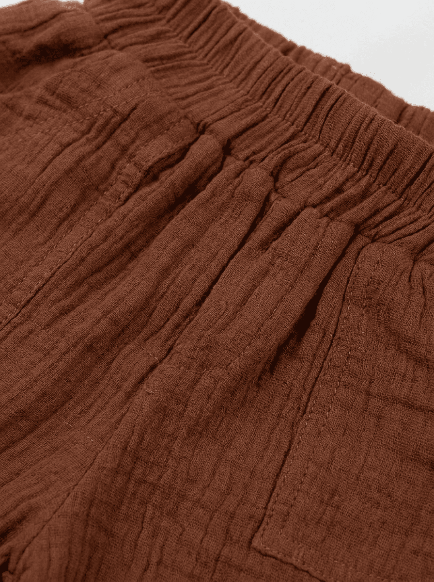Short Sienna-Marron terracotta