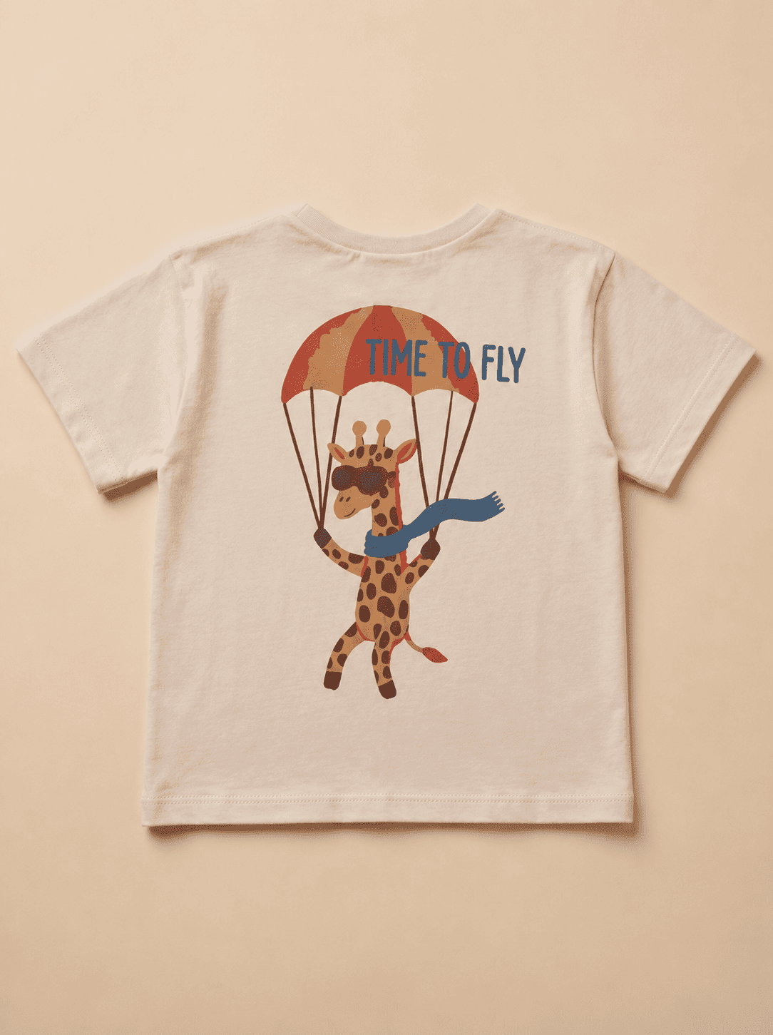 T-shirt Beige-Girafe Savane